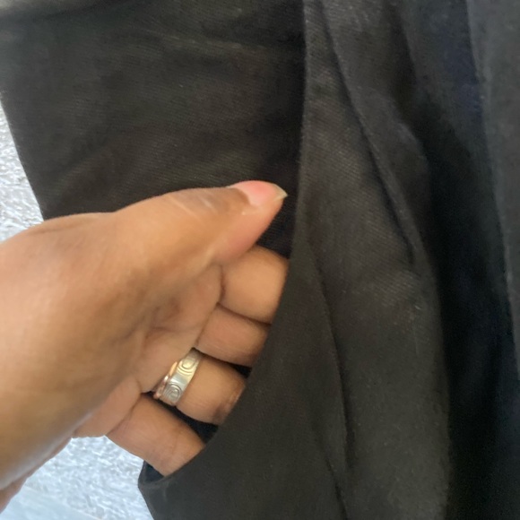 Wilfred | Allant Linen-Blend Cropped Pants - 10, Black - Picture 7 of 9